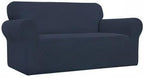 Easy-Going Stretch Oversized Loveseat Couch Covers Washable Dark Blue | 1-Piece - Image 8