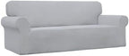 Easy-Going Stretch Oversized Sofa Couch Slipcover Washable Silver Gray | - Image 9
