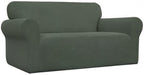 Easy-Going Stretch Oversized Loveseat Couch Covers Washable Olive Green | - Image 9