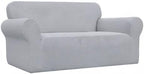 Easy-Going Stretch Oversized Loveseat Couch Covers Washable Silver Gray | - Image 8