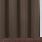 Chocolate Brown Blackout Curtains 52 x 63 Inch Length/Set of 2 Curtain - Image 8