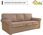 Easy-Going Reversible Couch Cover, 3 Cushion Sofa, Light Gray/Light Gray | - Image 7
