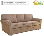 Easy-Going Reversible Couch Cover, 3 Cushion Sofa, Coffee/Ivory | Machine - Image 8