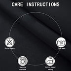 Black Thermal Blackout Curtains/52 x 45 Inch/Set of 2 Panels Room Darkening - Image 4