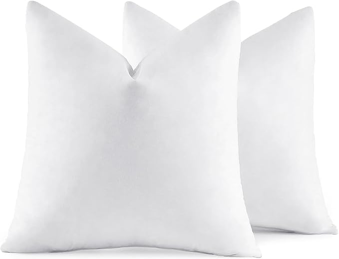 MIULEE 26x26 Euro Pillow Inserts, Double-Layer Down-Proof Cotton Cover by MIULEE