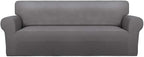 PureFit Stretch Couch Covers for Sofa Large Sofa Slipcovers Light Gray | by PureFit