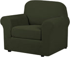 H.VERSAILTEX 2 Piece Couch Cover Stretch Stylish Chair Cover Furniture by HVERSAILTEX