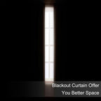 Blackout Curtains 52 x 120 Inch Long Chocolate Curtains Set of 2 Panels Room - Image 3