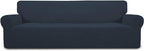 Easy-Going Stretch 4 Seater Oversized Sofa Couch Cover Dark Blue | 1-Piece by Easy-Going