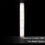 Blackout Curtains 66 x 72 Inch Long Brown Curtains Set of 2 Panels Room - Image 3