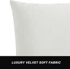 GIGIZAZA Throw Pillow Covers 26x26, Velvet Sofa Boho Cushion Pillows - Image 4