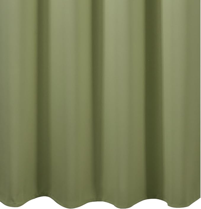 Blackout Curtains 66 x 54 Inch Long Sage Green Curtains Set of 2 Panels Room - Image 8
