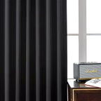 Joydeco Black Blackout Curtains 96 Inches, Thermal Insulated Long Curtains 2 - Image 6