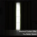 Blackout Curtains 52 x 84 inches Long Sage Green Curtains Set of 2 Panels - Image 3