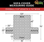 Easy-Going Reversible Couch Cover, 3 Cushion Sofa, Water Resistant Furniture Mat - Image 7