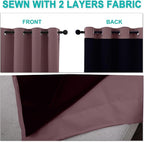 NICETOWN 100% Blackout Short Curtains - Image 5
