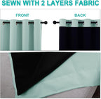 NICETOWN Full Shading Curtains for Windows, Super Heavy-Duty Black Lined - Image 4