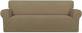 PureFit Stretch Couch Covers for Sofa Large Sofa Slipcovers Tan | 1-Piece Sofa by PureFit