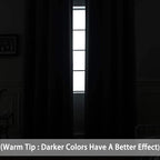 Yakamok Dark Grey Room Darkening Curtains 84 inch Sliding Door Drapes | 1 - Image 3
