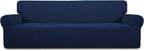 Easy-Going Stretch 4 Seater Oversized Sofa Couch Cover Navy | 1-Piece Extra by Easy-Going
