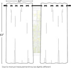 SimpleHome Beige 100% Blackout Curtains Room Darkening Living Room 63 Inch | - Image 2