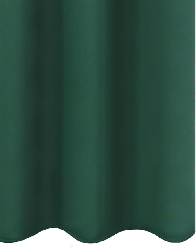 Blackout Curtains 52 x 90 Inch Long Dark Green Curtains Set of 2 Panels Room - Image 8