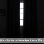 Yakamok Light Grey Room Darkening Curtains 84 inch Sliding Door Drapes | 1 - Image 3