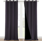 NICETOWN Full Shading Curtains 90" Long 2 Panels Set by NICETOWN
