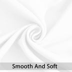 Yakamok Room Darkening Curtains 42x84 inch Length Pure White-Living Room | 2 - Image 4