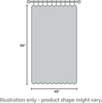 NICETOWN Black Blackout Curtain 80 inch Length - Image 8