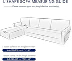 PureFit Stretch Sectional Couch Covers 2 pcs Non Slip L Shape Sofa Cover | - Image 6