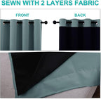 NICETOWN 100% Blackout Lined Curtains, 2 Thick Layers Completely Blackout - Image 5