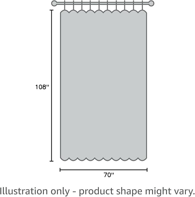 Joydeco White Curtains 108 Inches Long 1 Panel, Thermal Insulated Long - Image 8