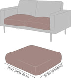 Fuloon Faux Leather Couch Cushion Slipcover, Waterproof Stretch Covers - Image 2