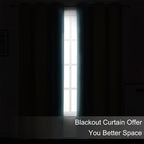 Stone Blue Thermal Blackout Curtains/42 x 72 Inch/Set of 2 Panels Room - Image 3