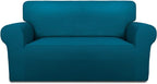 PureFit Stretch Loveseat Covers Fleece Couch Covers by PureFit