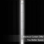 Blackout Curtains 52 x 90 Inch Long Light Grey Curtains Set of 2 Panels Room - Image 3