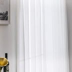 MIULEE 2 Panels Sheer Curtains for Living Room 54 X 84 Inches Ivory | Window - Image 5
