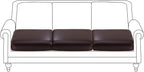 Fuloon Faux Leather Couch Cushion Slipcover, Waterproof Stretch Covers by Fuloon