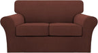 Turquoize 3 Piece Sofa Covers For 2 Cushion Couch Sofa Slipcover Soft Couch by Turquoize