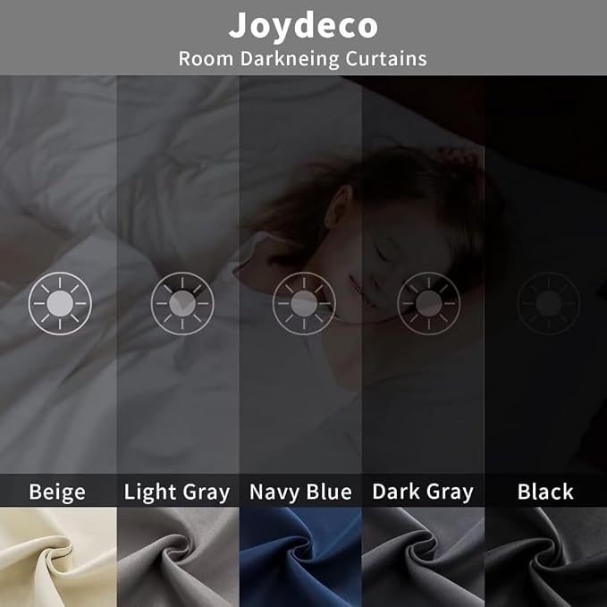 Joydeco 90 Inch Blackout Curtains - Image 9