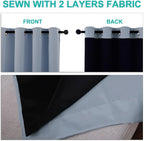 NICETOWN 100% Blackout Short Curtains - Image 5