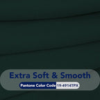 PureFit Stretch Couch Covers for Sofa 4 Seater Slipcovers Deep Teal | 1-Piece - Image 5