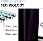 Simplebrand Ava Blackberry Short Blackout Curtains - Image 5