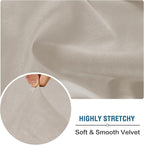 H.VERSAILTEX Velvet Stretch Individual Chaise Cover Sectional Couch Covers - Image 5