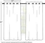 SimpleHome White 100% Blackout Curtains Room Darkening Living Room 63 Inch | - Image 2