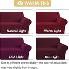 H.VERSAILTEX Stretch Couch Cover Loveseat Covers - Image 3