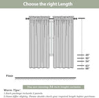 Sheer Curtains Living Room 54 inches Long, Rod Pocket Curtain Sheers Bedroom - Image 4