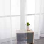 White Sheer Curtains 120 Inches Long 2 Panels Set, Airy Lightweight Sheer White - Image 7