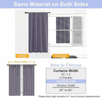 Simplebrand Ava Greyish Purple Blackout Curtains - Image 9
